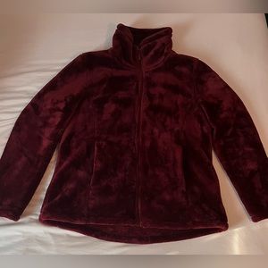 Burgundy Fur Jacket